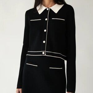 OAK + FORT Collared Sweater